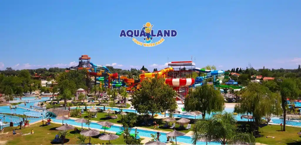 Aqualand water park in Corfu, the biggest water park in Balkans.